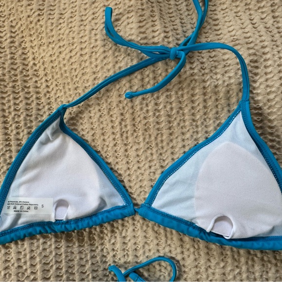 Blue Triangle Bikini Set - Picture 4 of 6